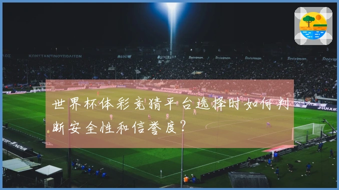 世界杯体彩竞猜平台选择时如何判断安全性和信誉度？